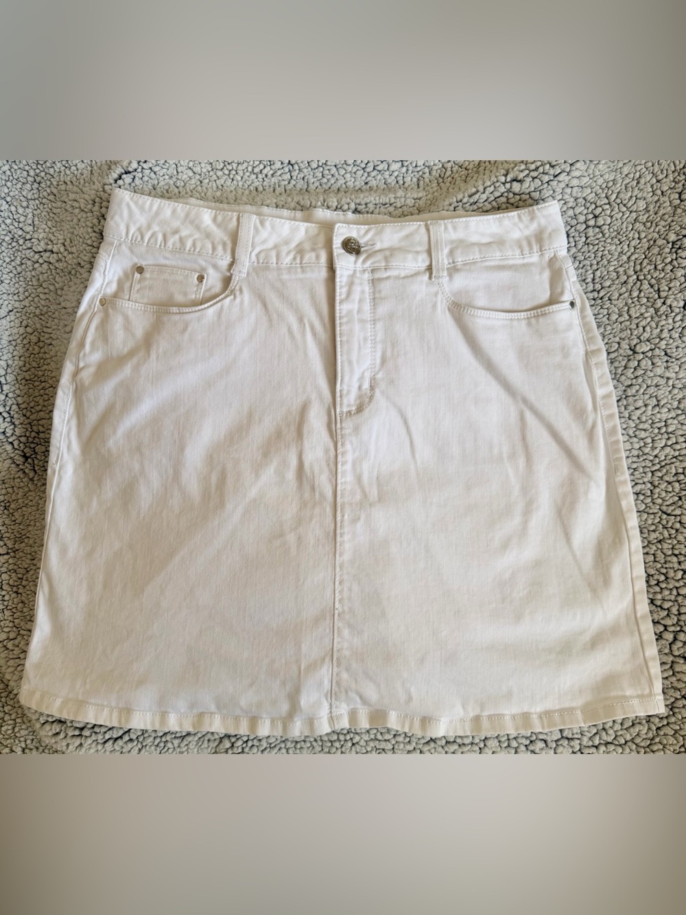 Croft and Barrow - White Denim Skort
